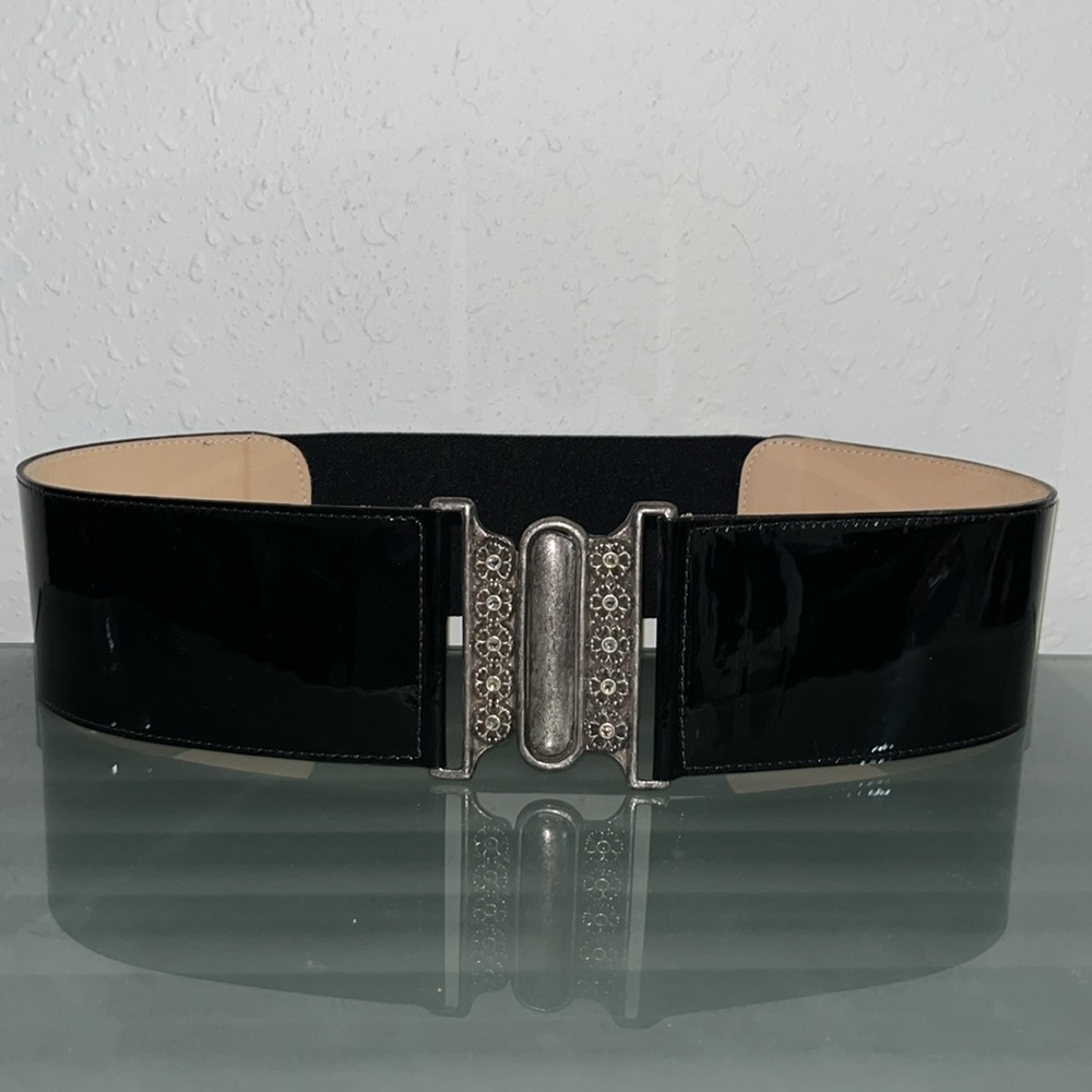 Leatherock women’s 3” Leather elastic back belt Festival Boho